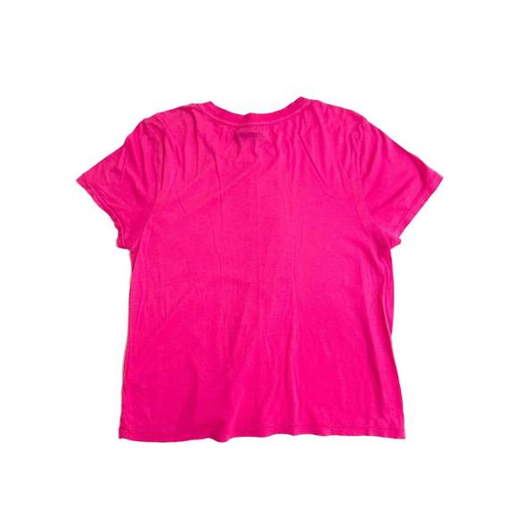 NEW HUDSON women's modal cotton distressed tshirt in pink - Picture 3 of 4